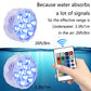 10 LED RGB Underwater Lights with Magnetic Suction Cups 16 Color Lights Fish Tank Pool Underwater Lighting Plant Grow Lights
