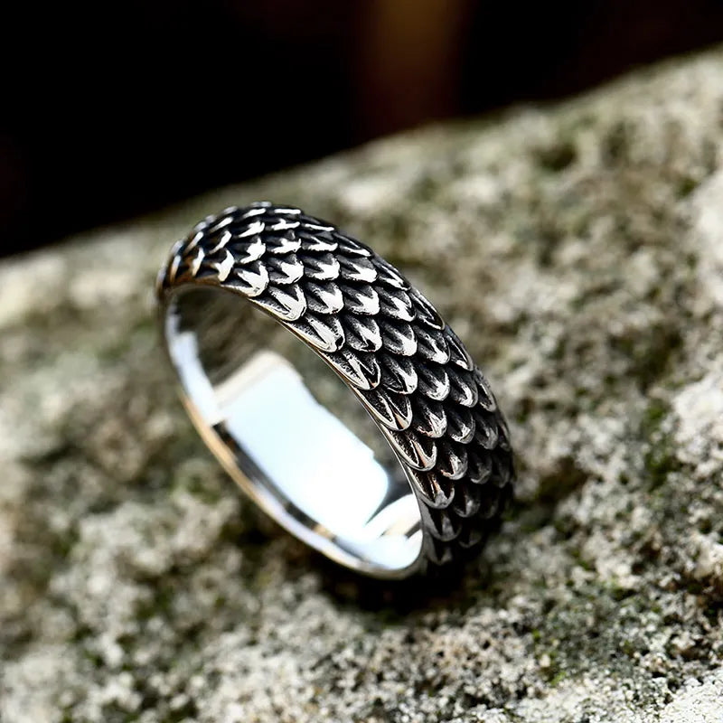 Beier 2022 New Creative Designs 316L Stainless Steel Viking Dragon Ring For Men Vintage Dragon Scale Jewelry