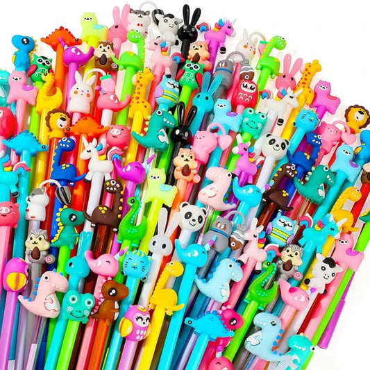 Cute Cartoon Gel Ink Pen Animal Writing Tools 0.5 Mm Black Ink Kawaii Kids School Office Household Items Kids Gifts