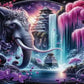 Woman and Dragon Large Size Diy Diamonds Painting Wild Animals Elephant Full Drill Mosaic Embroidery Elf Pictures 200x100cm