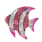 CINDY XIANG Rhinestone Tropical Fish Brooches for Women Large Cute Animal Party Coat Jewelry Fashion Accessories New 2018