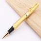 JINHAO Luxury Dragon Bright Gold squares Line Barrel Rollerball Pens Medium Nib New