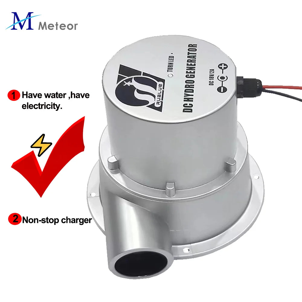 100W 50W Water Turbine 18V 36V Hydraulic Generator Outdoor Hydro Electric Generator DC Permanent Magnet use for 12/24V battery