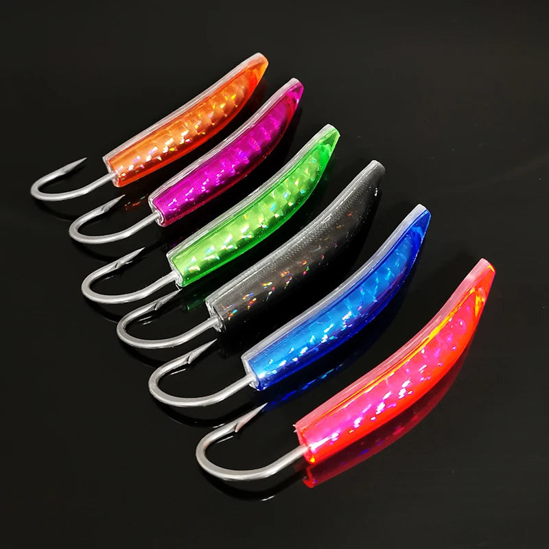 Better than YO-ZURI, DF bow angle new sea fishing bait is used to drag and fish 8cm9cm10cm slippers and mackerel.