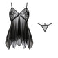 Tulle Suspenders Exquisite Women's Lencerias Lace V-Neck Underwear Semi-transparent Thong Dress Set Females Lingerie Nightgowns