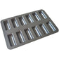 12 Hole Japanese Style Cake Mold  Black Carbon Steel Home Use Kitchen Decor Baking Bread Baking Accessories Pastry Utensil