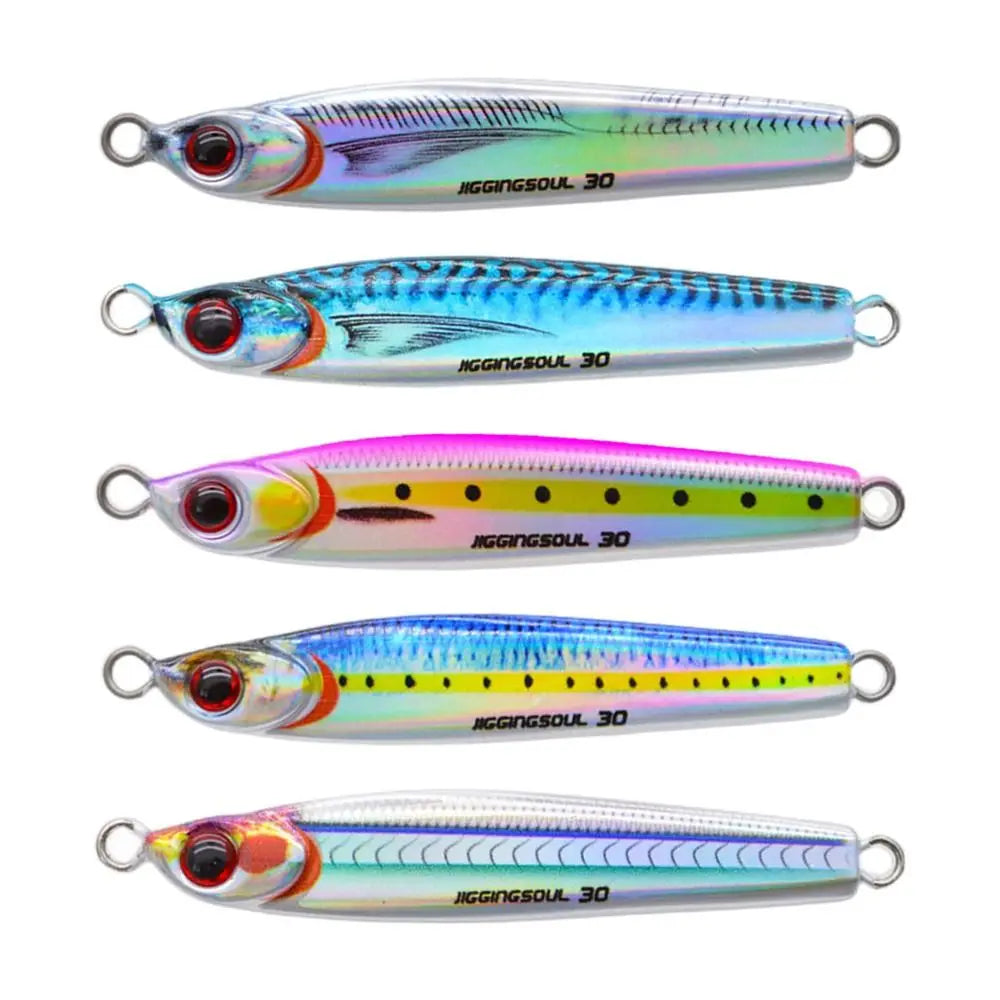 Sinking Spinning Baits Minnow 10g 15g Spanish mackerel Lead Casting Jig Bait Metal Fishing Lure