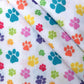 50*145cm Footprint Dog Paw Polyester 100% Cotton Fabric for Tissue Sewing Quilting Fabric Needlework Material DIY Handmade Craft