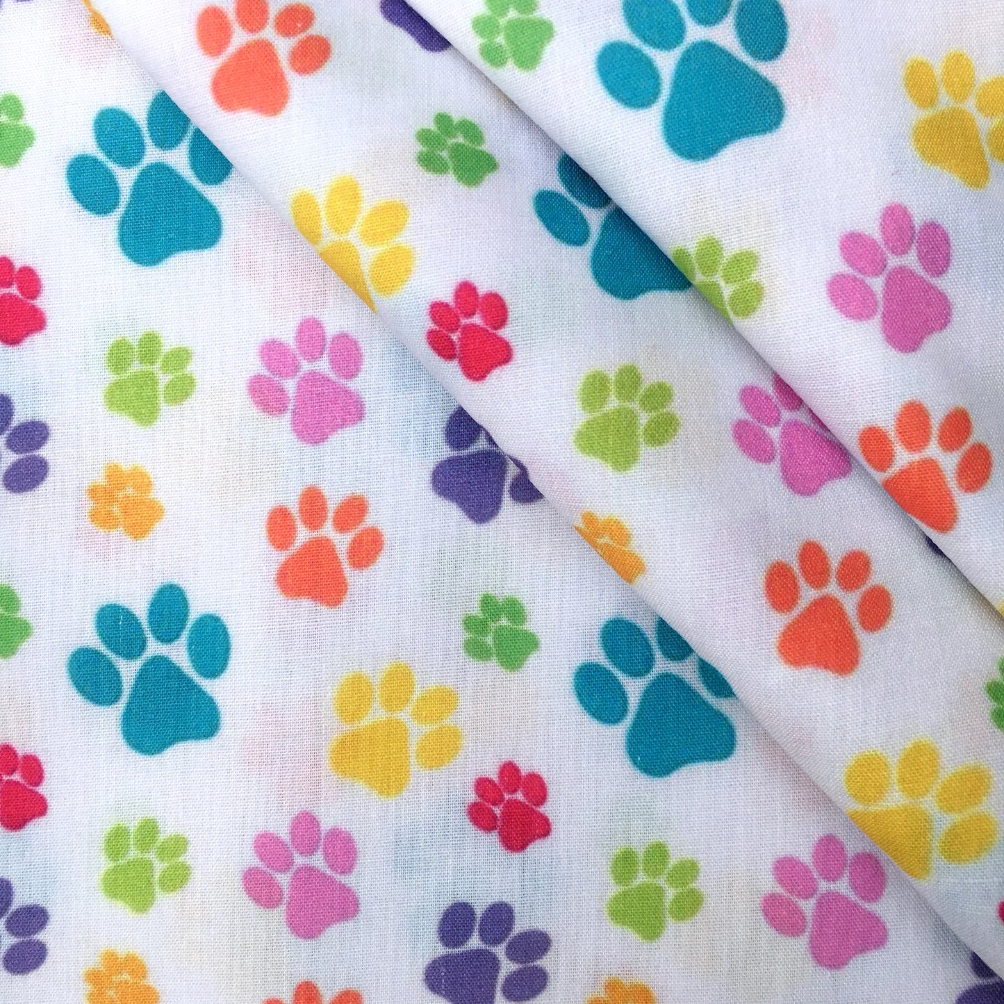 50*145cm Footprint Dog Paw Polyester 100% Cotton Fabric for Tissue Sewing Quilting Fabric Needlework Material DIY Handmade Craft