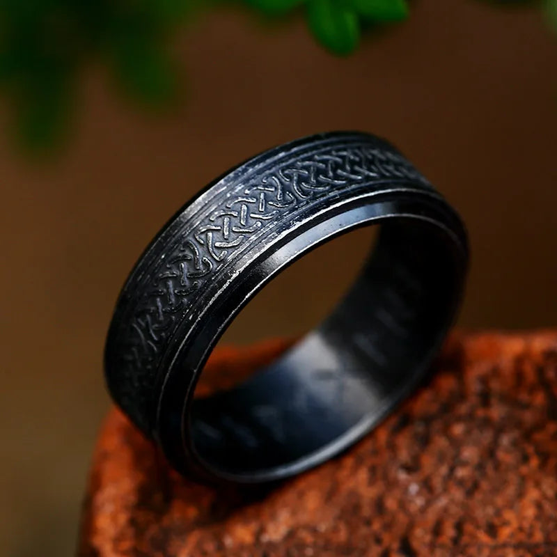 Beier 316L Stainless Steel Fashion Style MEN Women Fashion Odin Norse Viking Totem Amulet Rune Words Rings Jewelry LR-R143