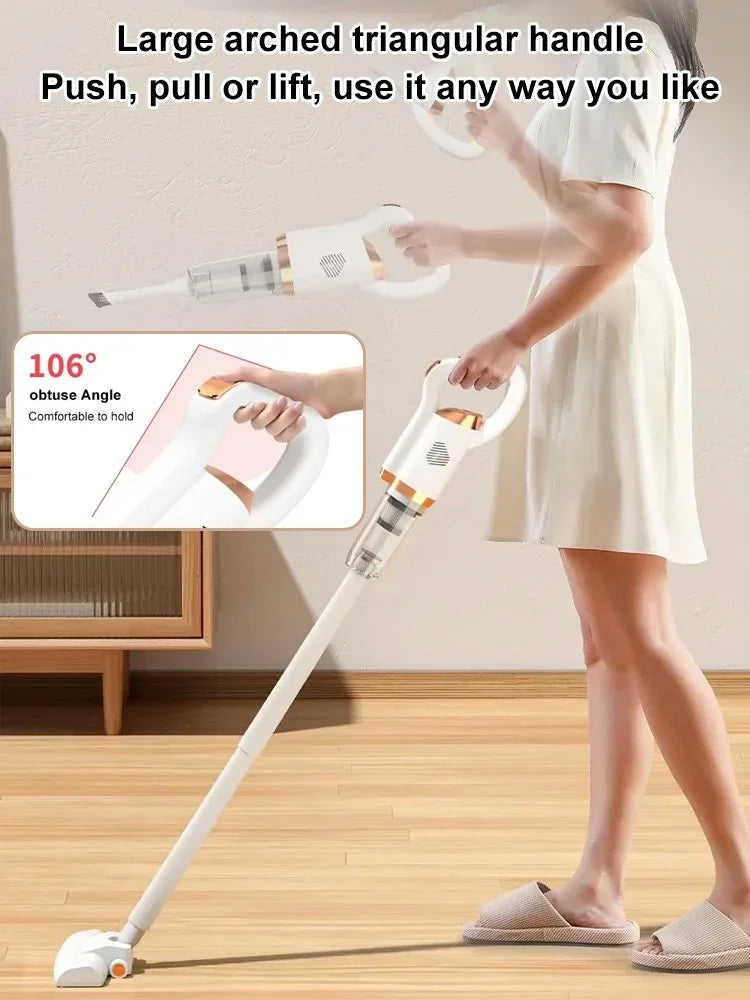 Wireless Handheld Vacuum Cleaner 8500Pa Electric Sweeper  Car Remove Mites Dust Cleaner Steam-free Mop Lazy Vacuum Cleaner
