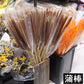 Belle Fleur 5Pcs Dried Natural Cattails Jumbo For Rustic Floral Wedding Arrangement Decoration Home Room Garden Plants Decor