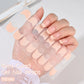 14pc Transparent Semi Cured Gel Nail Strips Nail Strengthening Gel Slider Long-Lasting Clear Crystal Gel Waterproof UV Stickers