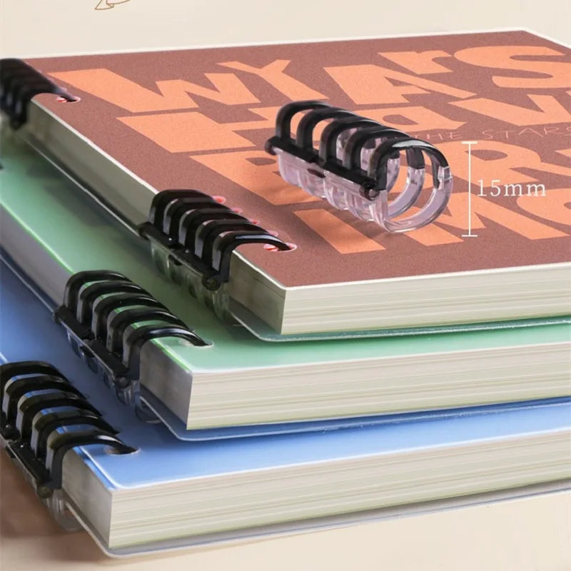 American Loose-leaf Detachable Coil Book English A5 Note Taking Meeting Notes Waterproof Exam B5 Horizontal Line Book