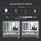 36 x 28 Inch LED Bathroom Backlit Mirror, Dimmable Lighted Bathroom Vanity Mirror with Touch Button, Mounted Anti-Fog Makeup Mir