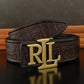 Luxury Retro letter buckle designer brand belts men high quality Cowskin genuine leather famous formal jeans ceinture homme