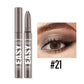 12 Colors Pearly Eyeshadow Stick Waterproof Glitter Matte Nude Eye Shadow Pencil High Pigmented Shimmer Eyeshadow Makeup Tool