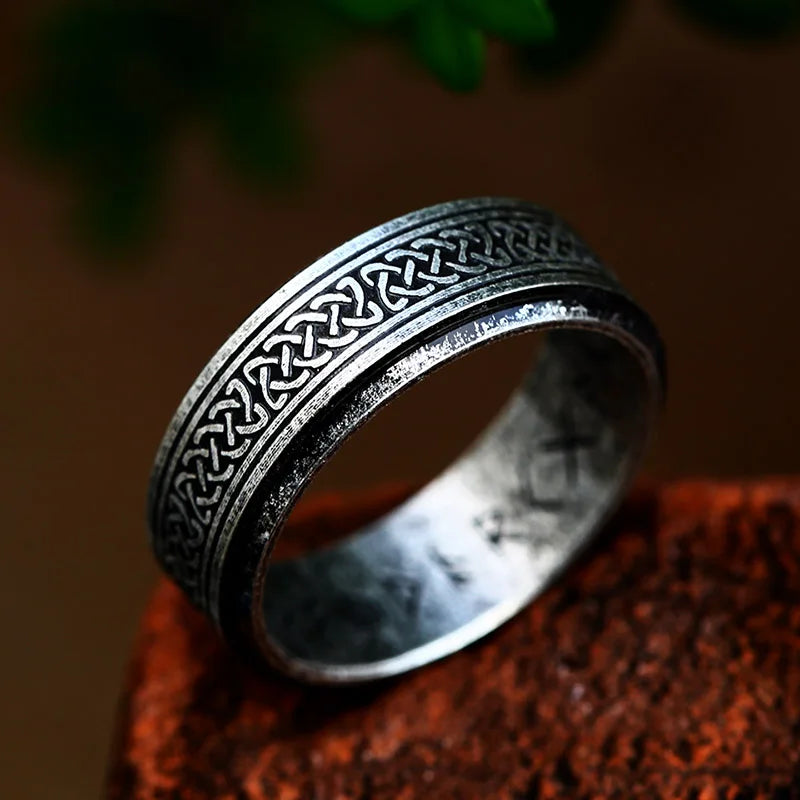 Beier 316L Stainless Steel Fashion Style MEN Women Fashion Odin Norse Viking Totem Amulet Rune Words Rings Jewelry LR-R143