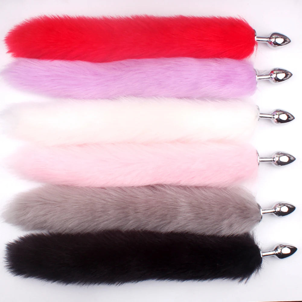 Sexy Fox Tail Butt Plug Metal Anal Plug Anal Toys For Women Cosplay Bdsm Sex Games For Couples Sex Goods Shop toys For Adults 18