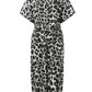 Celmia 2023 Summer Romper Women Sexy Leopard Print Retro Jumpsuits Short Sleeve Casual Loose Buttons Cargo Pants Vintage Overall