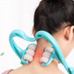 Six-Wheel Manual Cervical Massager for Neck Back Waist - Muscle Tension Relief And Relaxation Rolling Therapeutic Tool