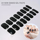 14pc Transparent Semi Cured Gel Nail Strips Nail Strengthening Gel Slider Long-Lasting Clear Crystal Gel Waterproof UV Stickers