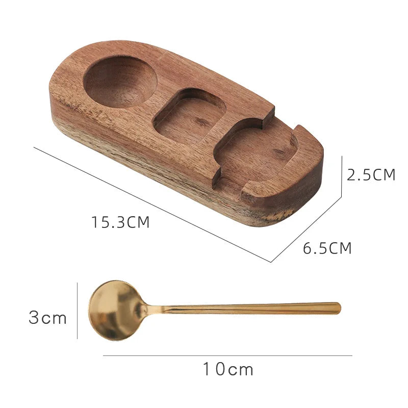 Wooden Egg Cups for Soft Boiled Eggs - Modern Unique Design for Breakfast Boiled Egg Holder - No More Eggshells on Table or Plat