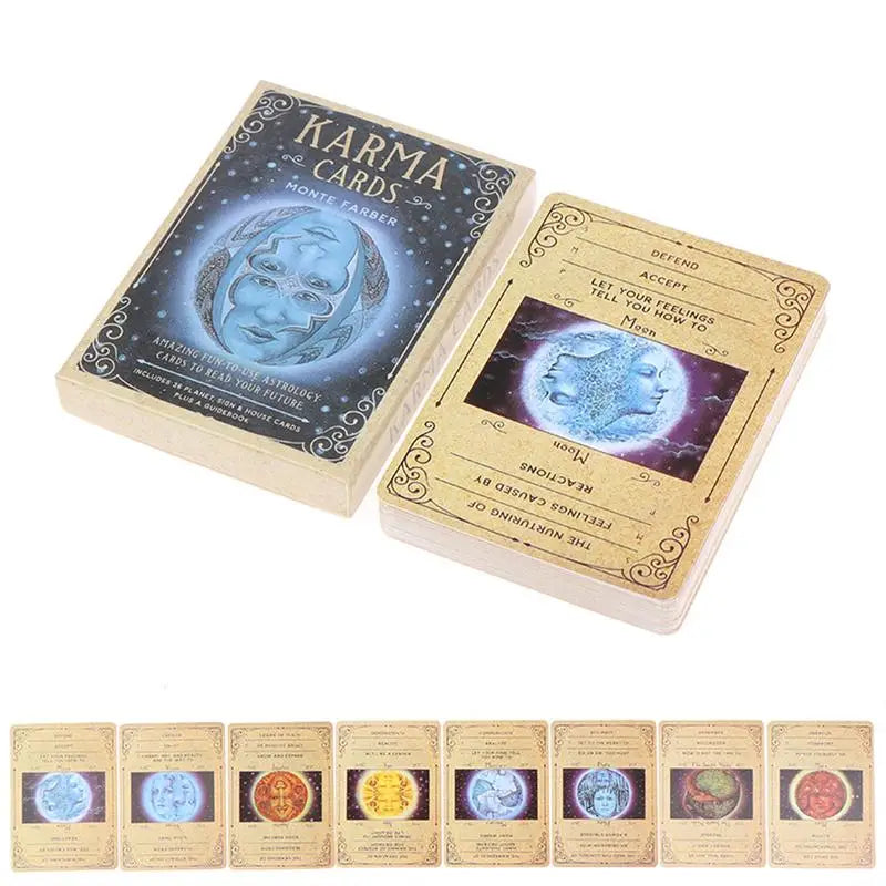 Karma Oracle Cards Fortune Telling Divination Tarot Deck Family Party Leisure Table Game Karma Card Tarot Deck party games