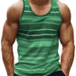Stripe Colours 3d Printed Tank Top For Men Summer Classic Gym Fitness T-Shirt Street Sports Running Sleeveless Tees Tops Vest