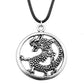 Cartoon Black White Enamel Double Fly Dragon Necklace Pendant Hip Hop Reiki Chakra Couple Choker Jewelry Keychain Best Friends