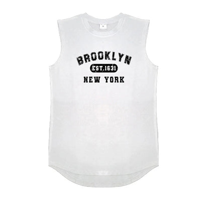 Summer Cotton Breathable Bodybuilding Tank Tops Mens Workout Muscle Sleeveless Cool Shirts Gym Fitness Muscle Training Clothing