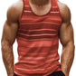 Stripe Colours 3d Printed Tank Top For Men Summer Classic Gym Fitness T-Shirt Street Sports Running Sleeveless Tees Tops Vest