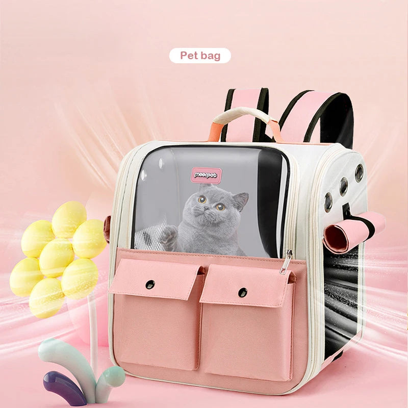 Portable Foldable Travel Bag, Astronaut Space Capsule, Transport Carrier, Pet Backpack for Cat and Dog