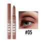 12 Colors Pearly Eyeshadow Stick Waterproof Glitter Matte Nude Eye Shadow Pencil High Pigmented Shimmer Eyeshadow Makeup Tool