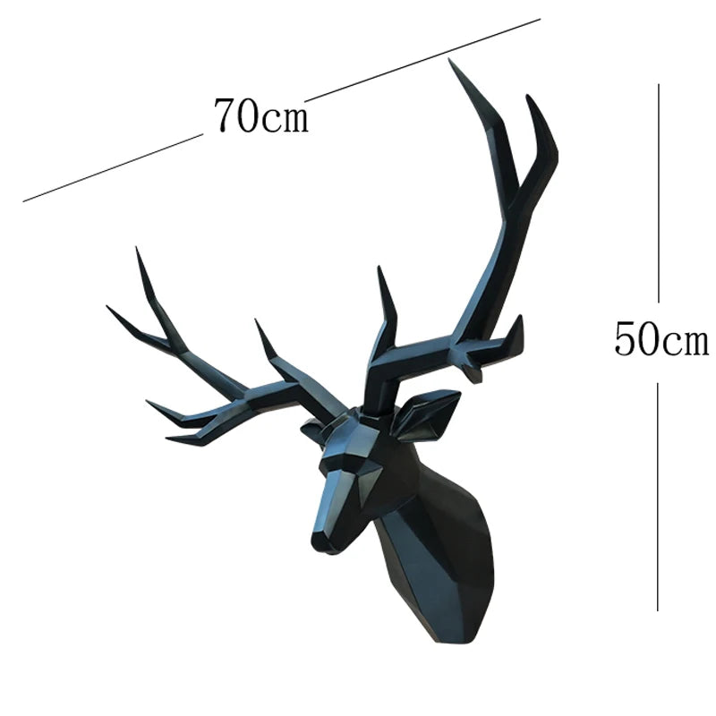 28*20 Inch Wall Hanging Decoration,Animal Figurine,Living Room Wall Decor,Decorative Deer Sculpture,Home Interior Decoration