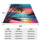 Glamorous Tropical Paradis Ultra-Soft Micro Fleece Blanket Trendy Portable Living Room Multi Style