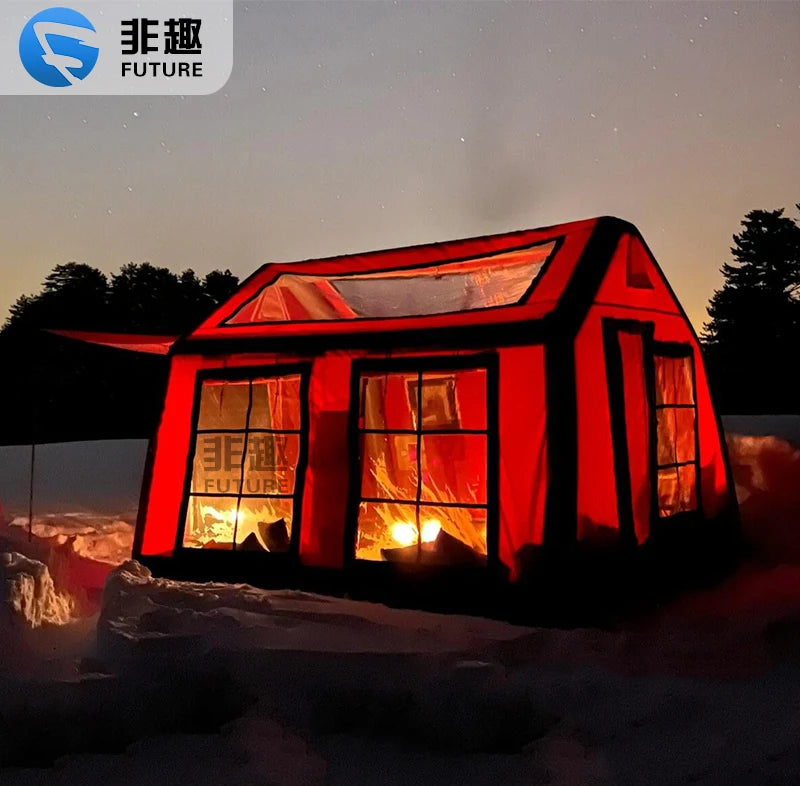 Air tent camping inflatable Factory Price Hiking Camping Large Premium Quality Outdoor Portable Extreme Weather Airbeam House