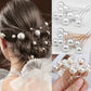 Elegant Crystal Wedding Hair Combs Hair Accessories for Bridal Pearl Rhinestone Headpiece Women Bride Hair Ornaments Jewelry