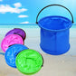 Beach Sand Toy Play Bucket Toy Folding Collapsible Bucket Gardening Tool Outdoor Sand Pool Play Tool Toy Kids Summer Favor