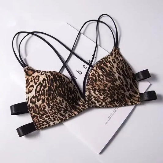 Women Flower Printed Bras Front Buckle Wireless Bralette Sexy Lingerie Comfort Push Up Floral Bras