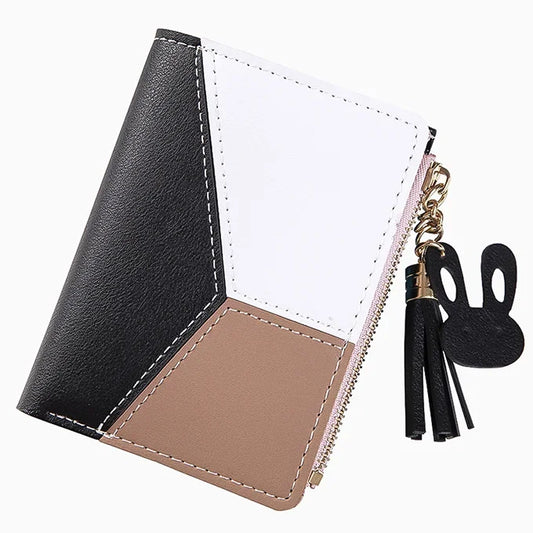 2023 New Women's Wallet PU Leather Women's Wallet Made of Leather Women Purses Card Holder Foldable Portable Lady Coin Purses