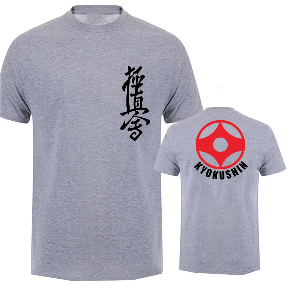 Tshirt men Unisex Tshirt Black Tshirts Homme Tees Kyokushin Karate Masutatsu Oyama Karate Japan Custom T-Shirt Print TShirt Men