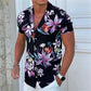 2023 Summer Animal Crane Men's Hawaiian Shirt 3d Plant Floral Print Plus Size Beach Flower
