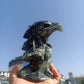 17cm Natural Tree Jade Eagle, Hand-Carved From Quartz Crystal Rough Stone, Mineral, Spiritual Energy, Healing Eagle