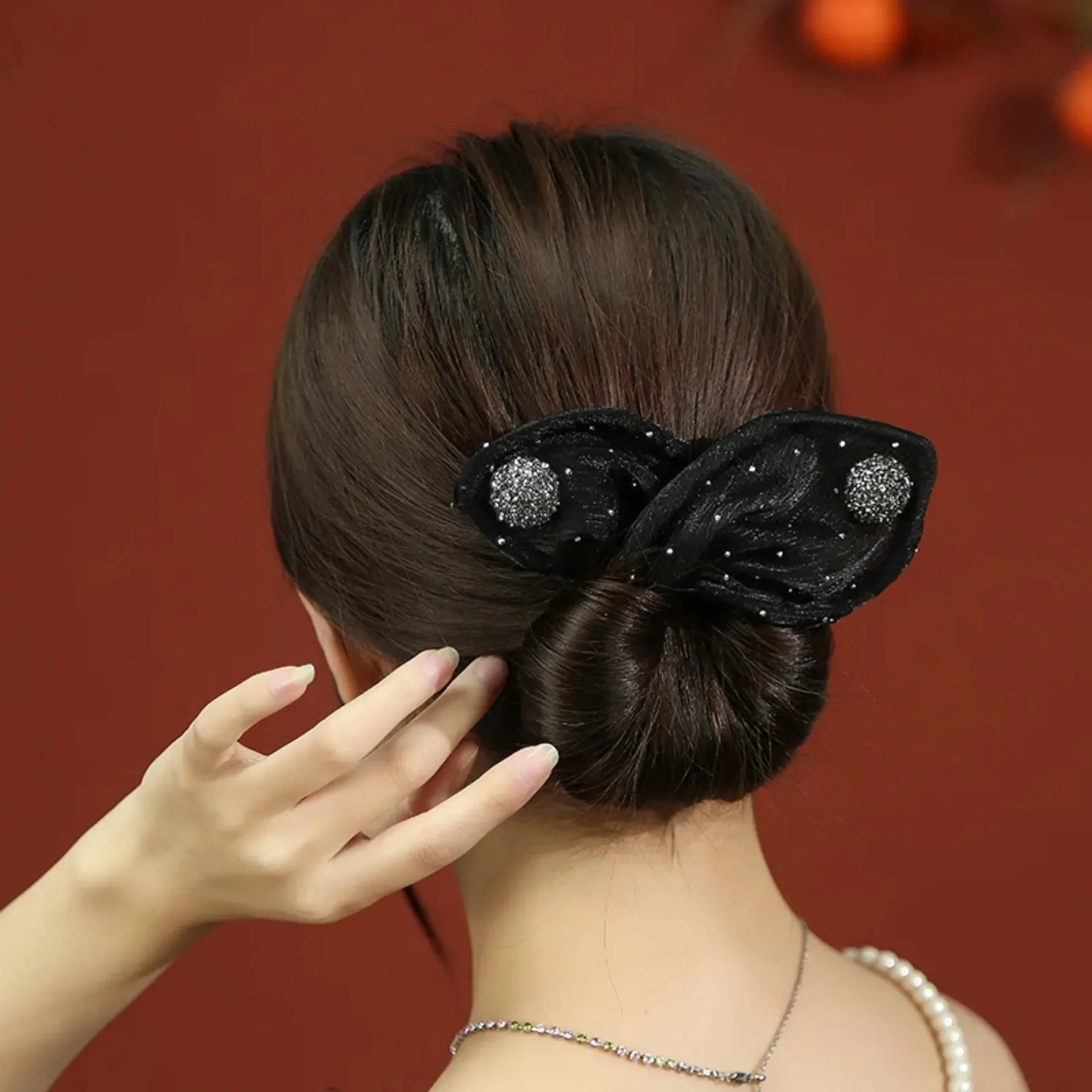 Women's Net Yarn Bow Rabbit Ear Headband Roller Magic Twisted Hairstyle Band 2023 New Fashion Hair Accessories