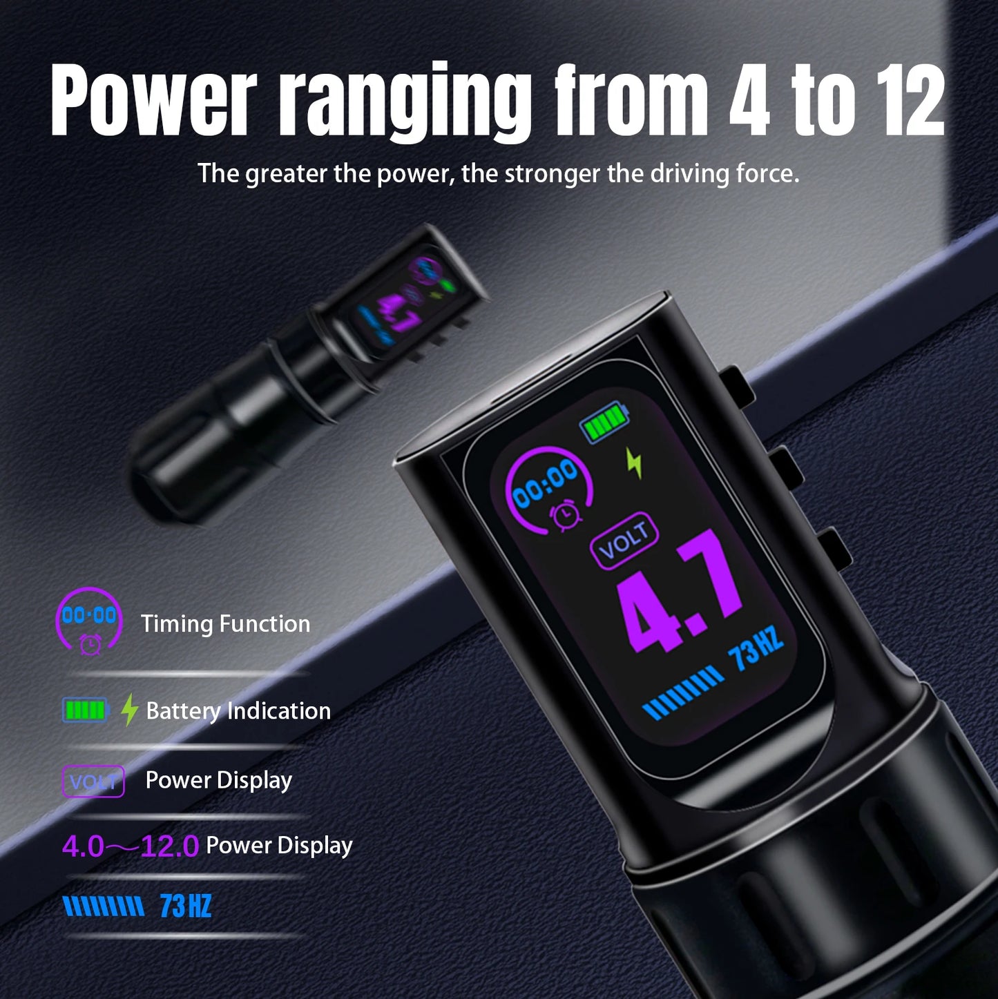 Wireless Tattoo Pen Tattoo Machine Dual Mode Direct Drive IPS Screen Timing Function Battery 1800mAh Suitable tattoo artists