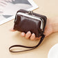 Women's Wallets Vintage Style Coin Purses Large Capacity Card Holder Wrist Strap Short Small Change Storage Bag Women Wallet