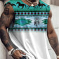 Men's Sleeveless T-Shirts Patterned Colorblocking 3D Printed Y2k Clothing Harajuku Casual Vest Daily Fitness Ethnic Print Tops