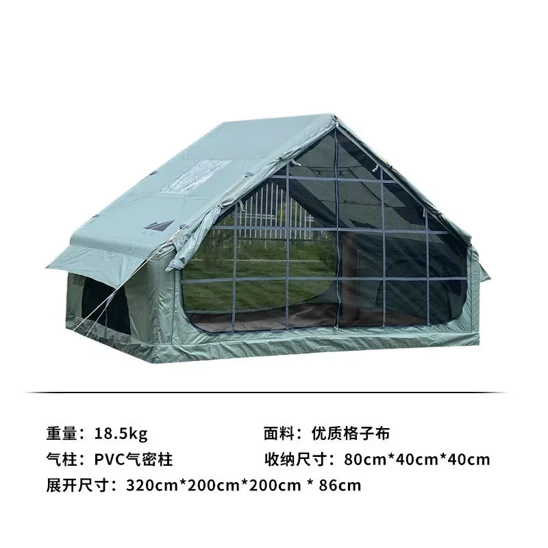Outdoor Tents Camping Inflatable Waterproof Anti Uv Beach Automatic Fast Tourist Cabin Mongolian 4 Seasons 8 Person Canopy Shade