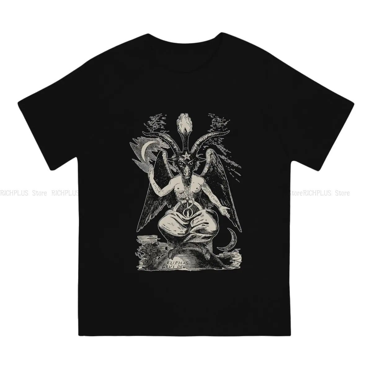 Baphomet Satan Lucifer TShirt Classic Classic T Shirt Homme Men Clothes Printing Big Sale